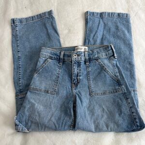 Abercrombie Kids High Rise Wide Leg Jeans Size 11/12